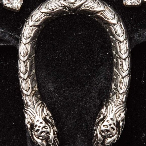 Gucci Black Velvet and Crystal Dionysus Super Mini Chain Bag - Picture 6 of 11